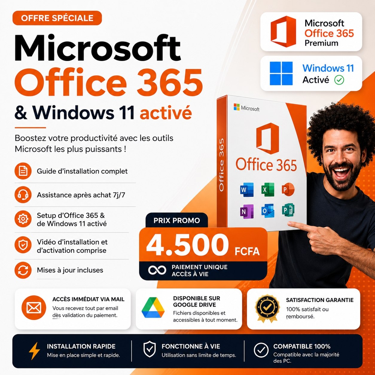 🚀 PACK MICROSOFT OFFICE 365 + WINDOWS 11 activé